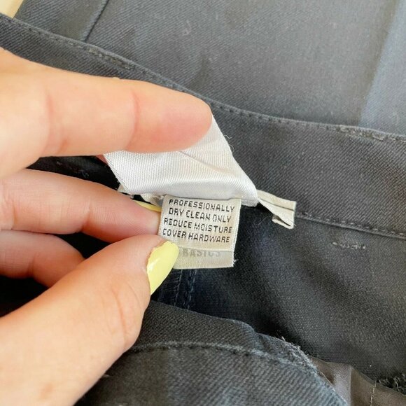 St. John by Marie Gray Womens Dress Pants Trouser Black Sz 6 High Rise Straight - Picture 6 of 10